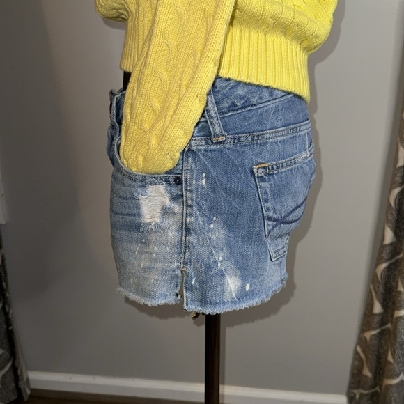 Abercrombie & Fitch Button-fly Cut Off denim Shorts - Picture 4 of 10